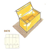 0470 Roll End Tray with Tuck Top and Interior Bottom Flaps or Reverse Walker Lock with Inside Tuck Top