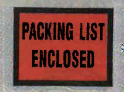 Packing List Envelopes and Labels